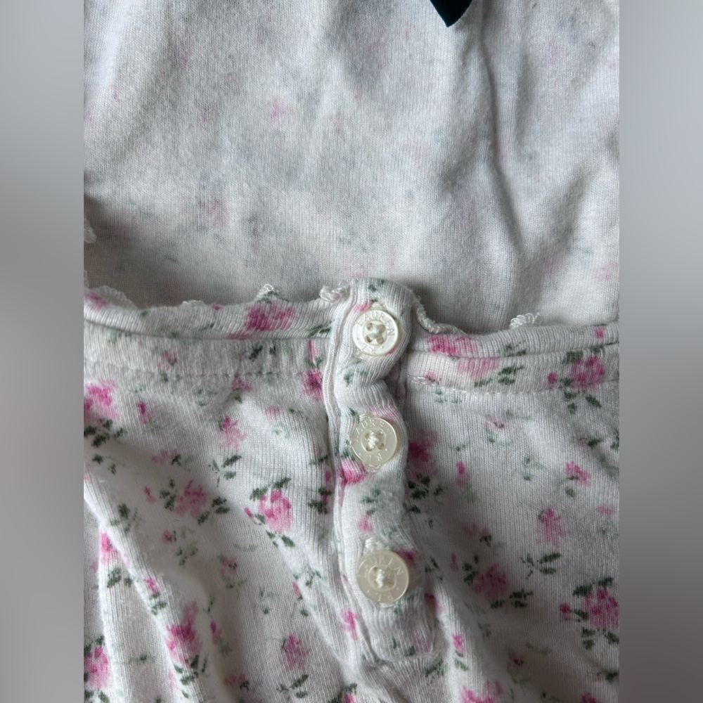 Ralph Lauren White and Pink Floral night gown - Picture 3 of 7